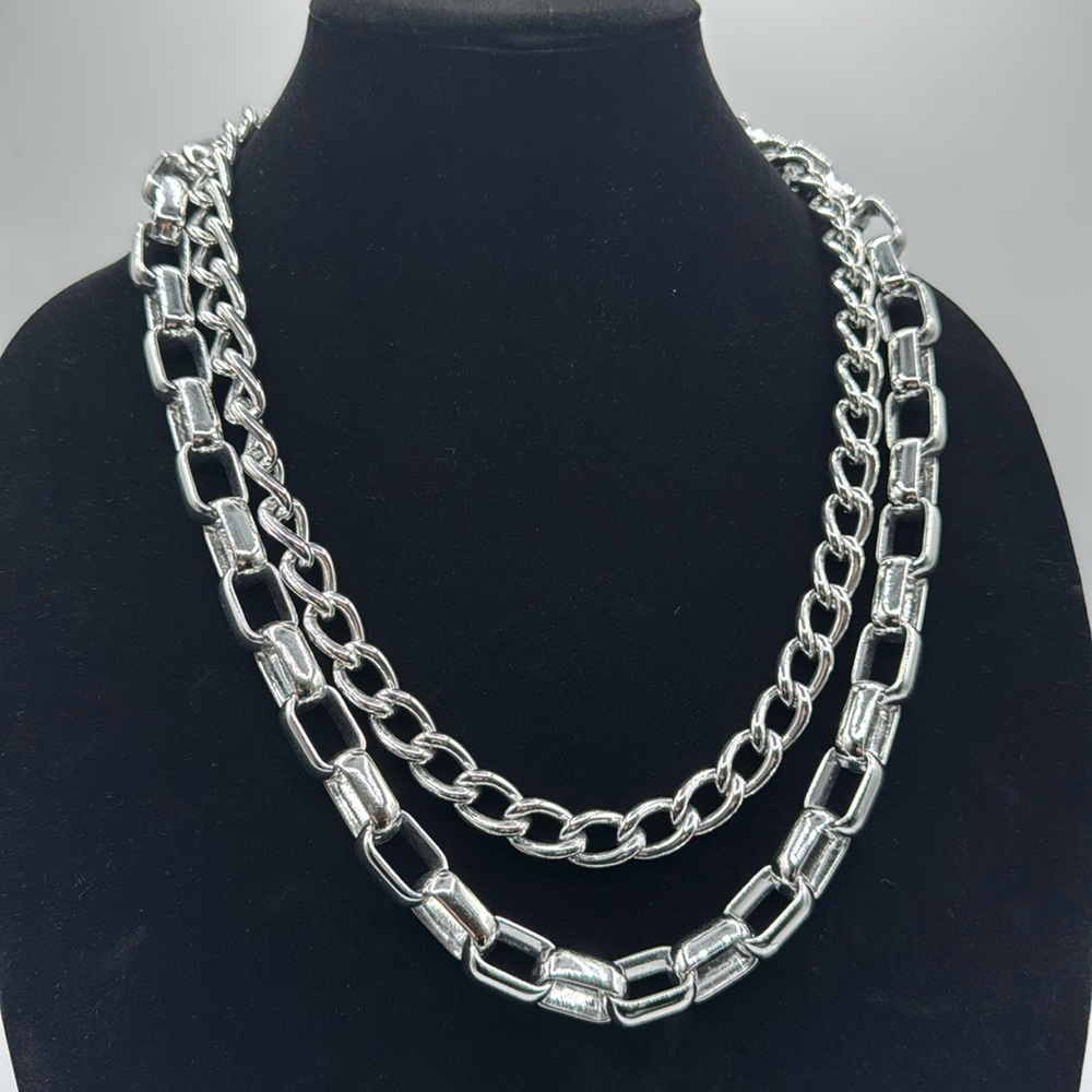 Double Link Chain Necklace